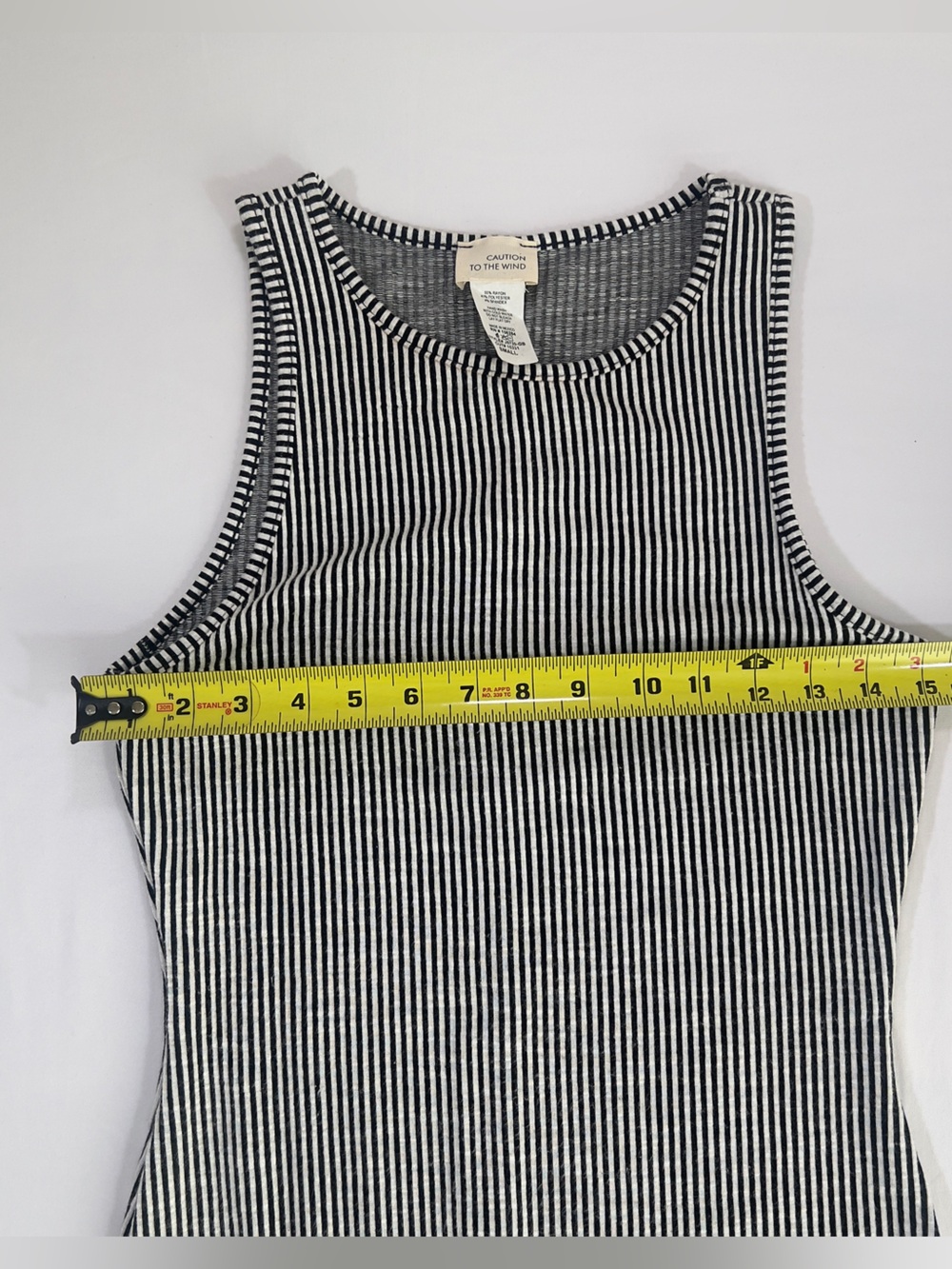 Caution To The Wind Black & White Striped Maxi Tank Dress - Picture 4 of 5
